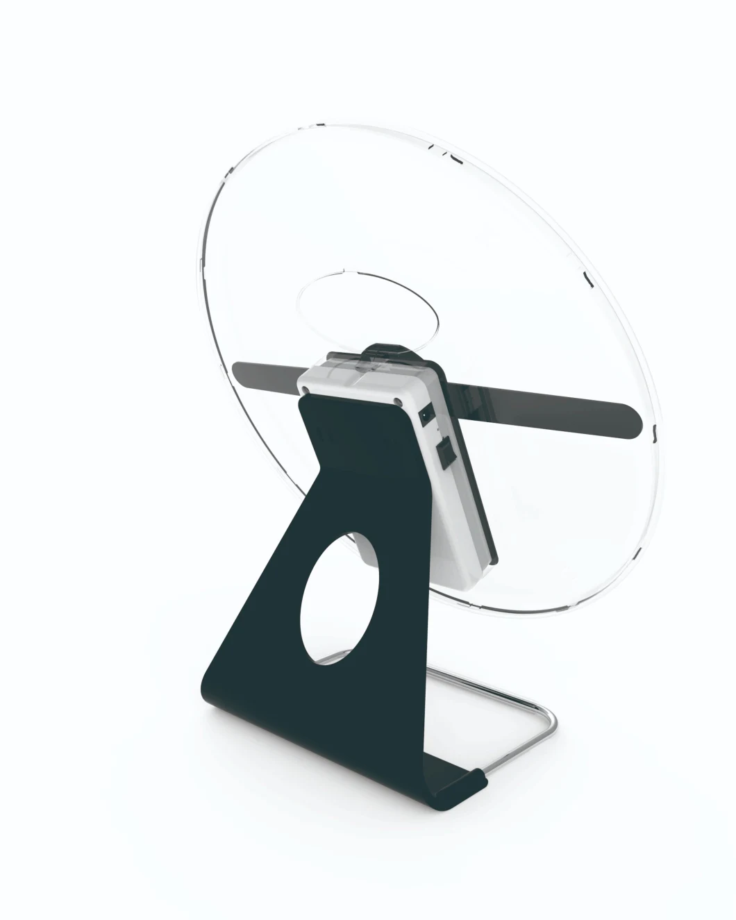 chiosco olografico dell'esposizione dello specchio 3D per la pubblicità del fan dell'ologramma della luce 3D del LED