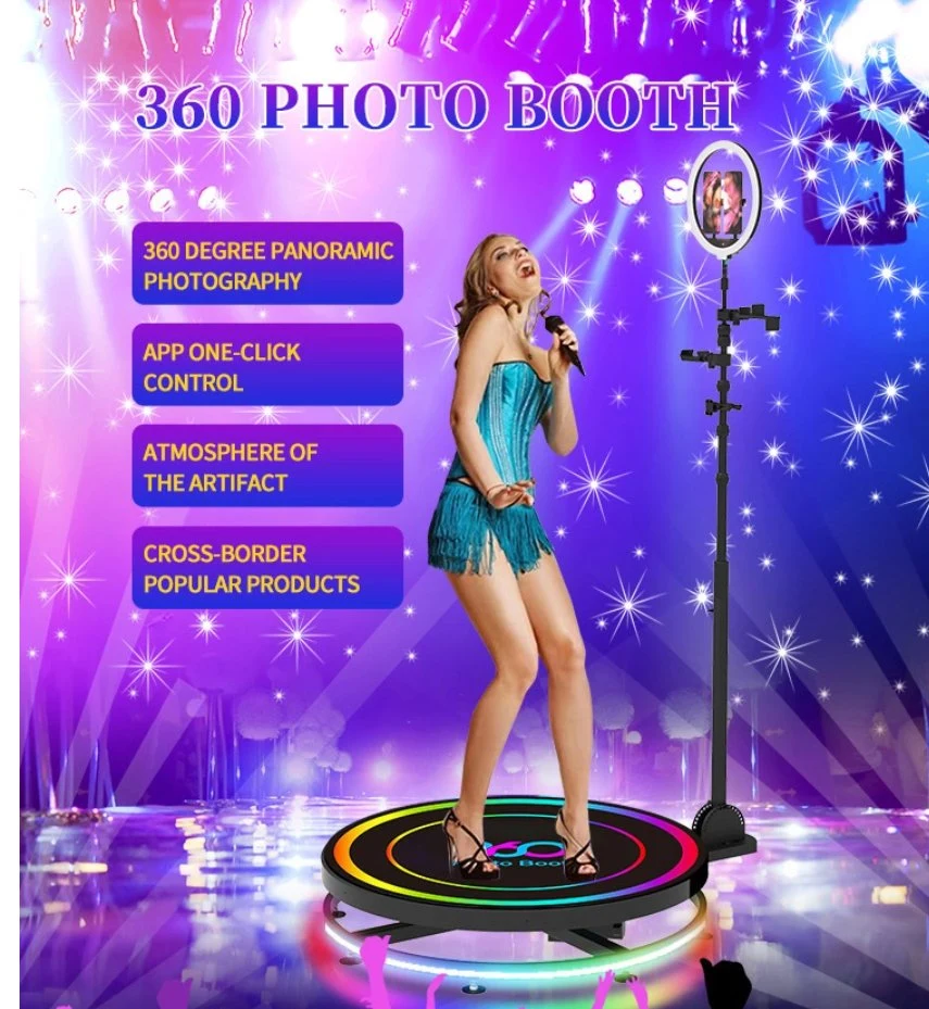 Compressa delle cellule del iPad della macchina fotografica del filatore di Topadk 360 Photobooth Selfie per il partito