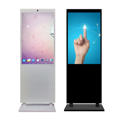 Esposizione LCD a 65 pollici del contrassegno di Digital dell'esposizione LCD verticale bianca su ordinazione di pubblicità