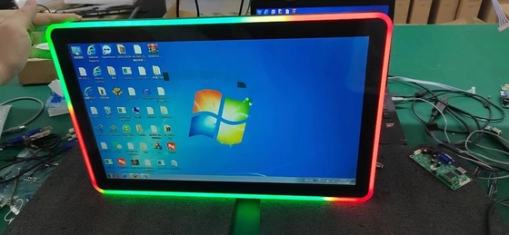 PCAP touch screen LCD monitor dimensioni da 10,1 pollici a 98 pollici con costruzione in luci a LED colorate per la macchina da gioco