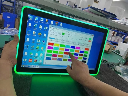 PCAP touch screen LCD monitor dimensioni da 10,1 pollici a 98 pollici con costruzione in luci a LED colorate per la macchina da gioco