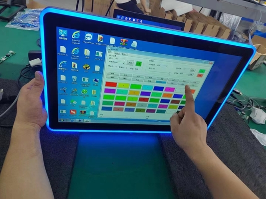 PCAP touch screen LCD monitor dimensioni da 10,1 pollici a 98 pollici con costruzione in luci a LED colorate per la macchina da gioco