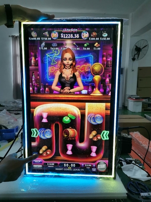 PCAP touch screen LCD monitor dimensioni da 10,1 pollici a 98 pollici con costruzione in luci a LED colorate per la macchina da gioco