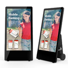 Poster digitale portatile da 43 pollici Segnaletica digitale da pavimento ultra sottile alimentata a batteria