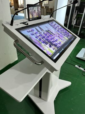 32' Windows Interactive PCAP LCD Digital Display Lectern Smart Double Screen AIO Podium di riunione