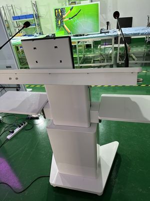 32' Windows Interactive PCAP LCD Digital Display Lectern Smart Double Screen AIO Podium di riunione