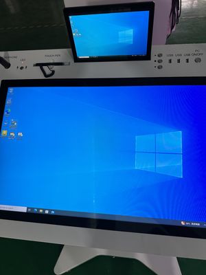 32' Windows Interactive PCAP LCD Digital Display Lectern Smart Double Screen AIO Podium di riunione