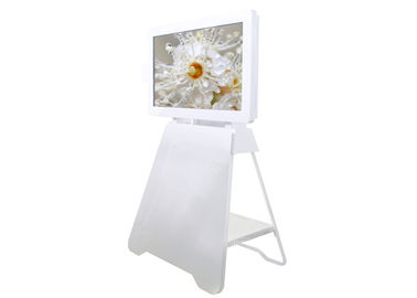 Pavimento che sta l'esposizione LCD del contrassegno di Digital di pubblicità di multi tocco con la macchina fotografica di FHD per il Pics preso