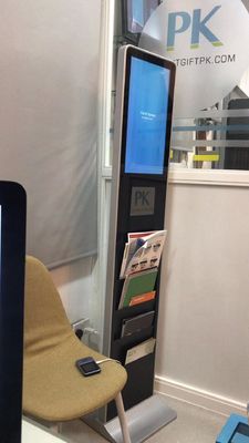 Chiosco di segnaletica digitale a terra 21.5-65 pollici Risoluzione 1920x1080