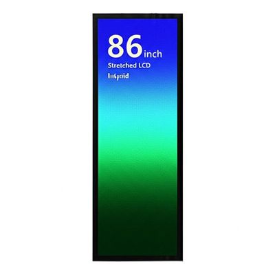 Display LCD allungato da 86 pollici con sistema operativo Android e touchscreen a infrarossi per installazione verticale