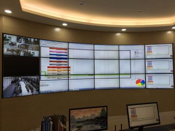 46" ha curvato le video esposizioni di parete per il centro sorveglianza/dell'auditorium