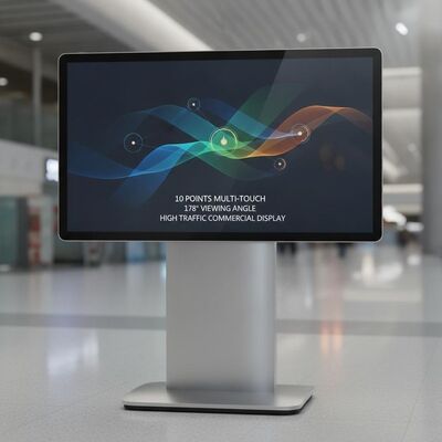Segnaletica pubblicitaria multi touch a 10 punti che offre un angolo di visione di 178 gradi adatto per aree commerciali ad alto traffico