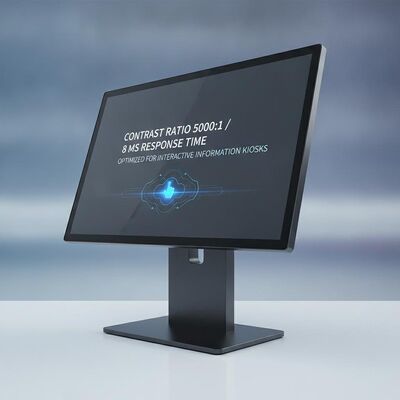 Contrasto 5000 1 Display touch screen con segnaletica che fornisce un tempo di risposta di 8 ms ottimizzato per i chioschi di informazione interattivi