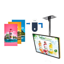 Monitor a colori LCD di Digital del sistema di Android Windows del contrassegno del supporto fissato al muro del tetto per i negozi a catena