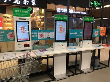 Terminale a 32 pollici del chiosco di attività bancarie di self service di Nfc chiosco del touch screen di Ture Falt Pcap di 10 punti