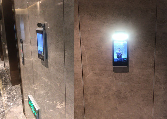 Chiosco sicuro di temperatura del sistema del controllo di accesso dell'ANALIZZATORE del termometro di riconoscimento di fronte del SOFTWARE da 2022 di QR di codice MIPS del questionare