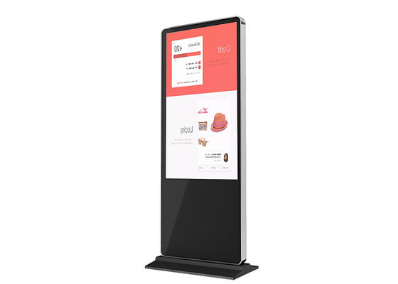 Contrassegno 75&quot; di Digital pubblicità LCD dell'interno del totem dell'esposizione del supporto 4K del pavimento per il centro commerciale