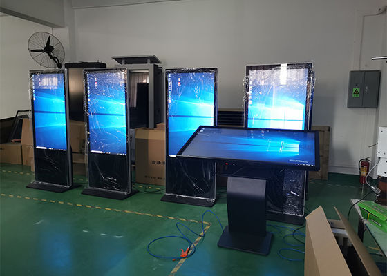 Pavimento a 55 pollici infrarosso 450nits che sta il chiosco del repertorio del touch screen di mcdonald