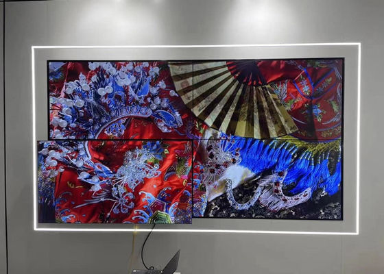 49 nel 1920 LCD di spaccatura TV 4K della parete del multi pannello dell'incastonatura di x1080 3.5mm video