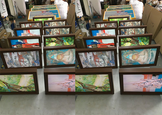 Contrassegno di legno della galleria per la struttura astuta della foto di Digital