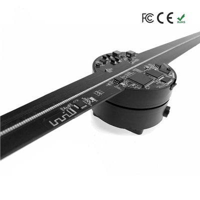 1024pcs LED ACCENDE l'esposizione olografica del fan 65x2 3D dell'ologramma di HD WIFI principale annunciando il fan