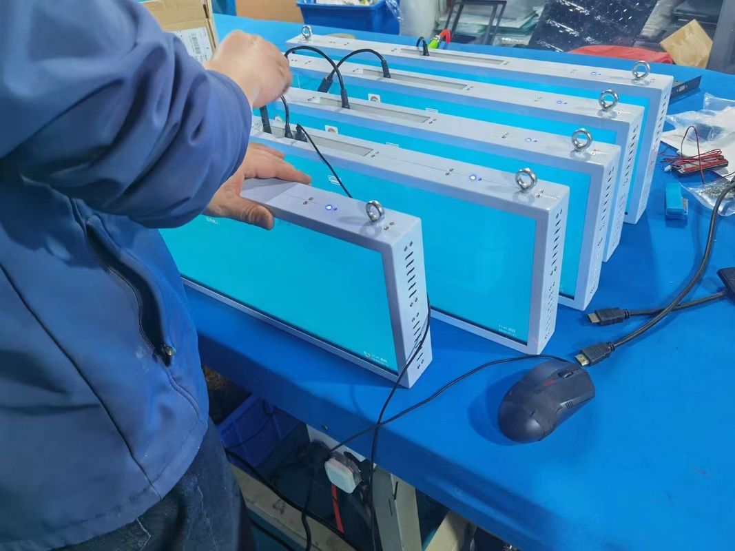 19.5 24 34 43 65 75 pollici montaggio a parete LCD a barra allungata Display TFT LCD Modulo 4K