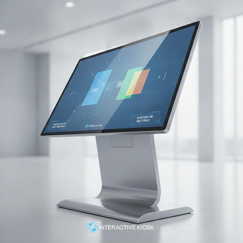 Tempo di risposta 8 Ms Segnaletica digitale multi-touch che offre CPU quad-core e luminosità di 400 Cd m2 Perfetta per chioschi interattivi
