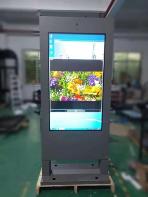 TFT-LCD segnaletica digitale unilaterale Zic corpo in acciaio rivestito con sistema di raffreddamento aria condizionata