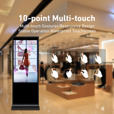 Display LCD per segnaletica digitale con interfaccia USB da 55 pollici per chiosco pubblicitario 400cd/M2