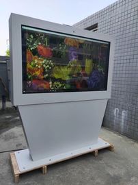 Chiosco all'aperto dello schermo del paesaggio del monitor 65inch 55inch 43inch di recinzione del menu TV di Digital del cavalletto