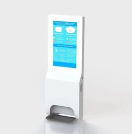 contrassegno fissato al muro di Digital dello schermo LCD 1080P a 22 pollici con l'erogatore del prodotto disinfettante della mano